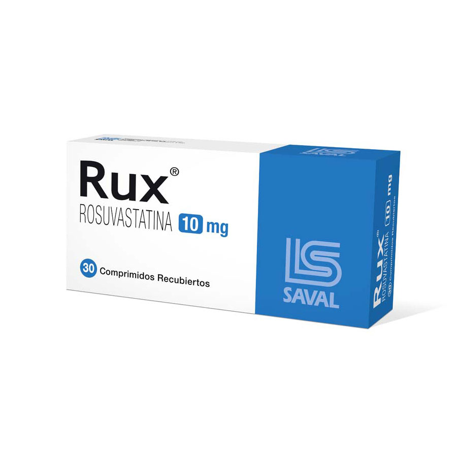 Imagen para Rux 10mg ecuaquimica - saval comprimido recubierto                                                                               de Pharmacys
