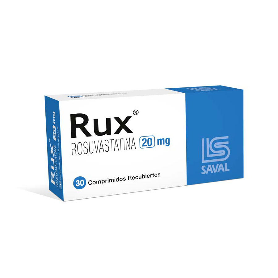 Imagen para Rux 20mg ecuaquimica - saval comprimido recubierto                                                                               de Pharmacys