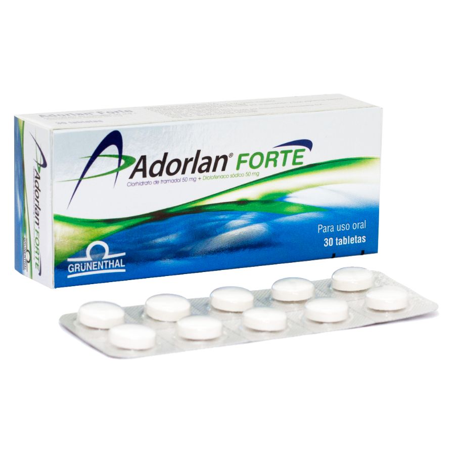 Imagen para Adorlan 50/50mg Grunenthal Comprimidos Forte                                                                                     de Pharmacys