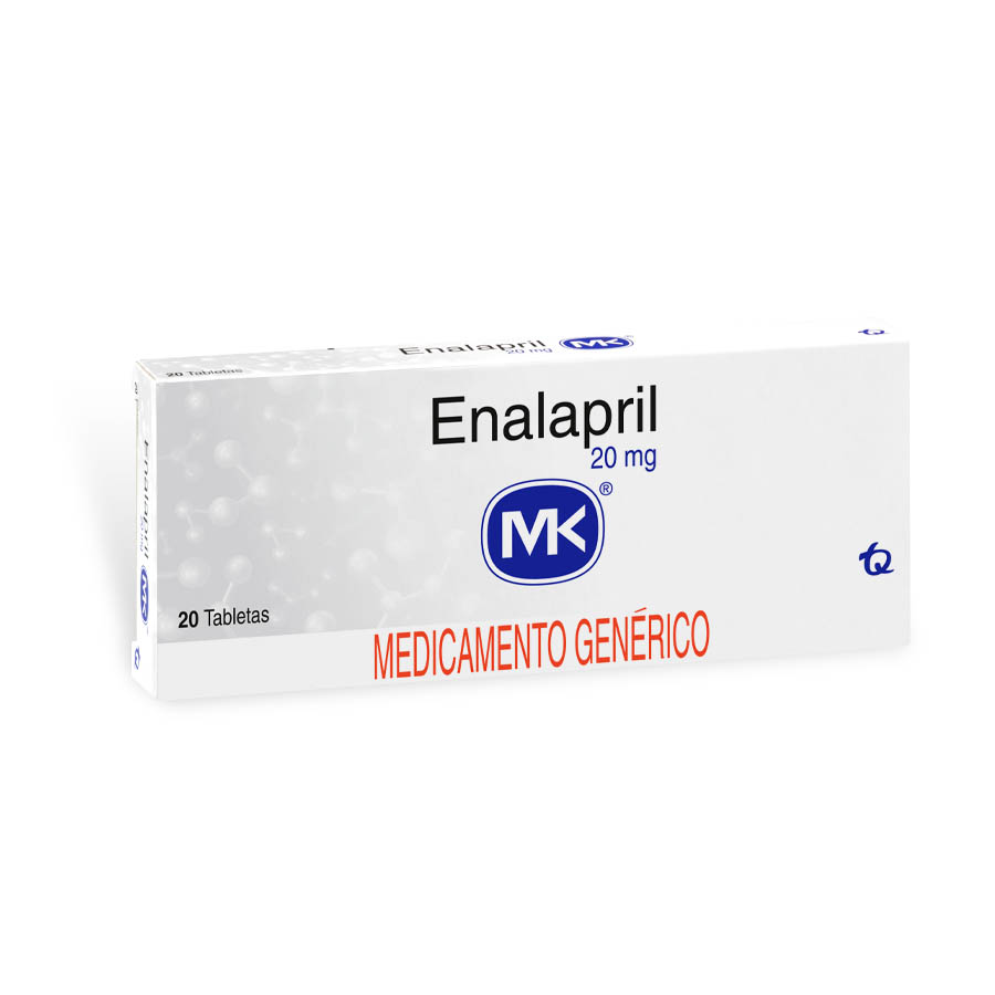 Imagen de Enalapril 20mg tecnoquimicas - genericos tableta