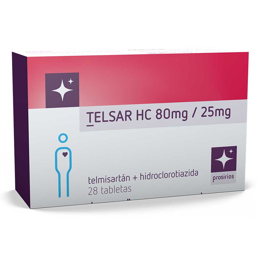 Imagen de Telsar 80/25mg garcos - prosirios tableta