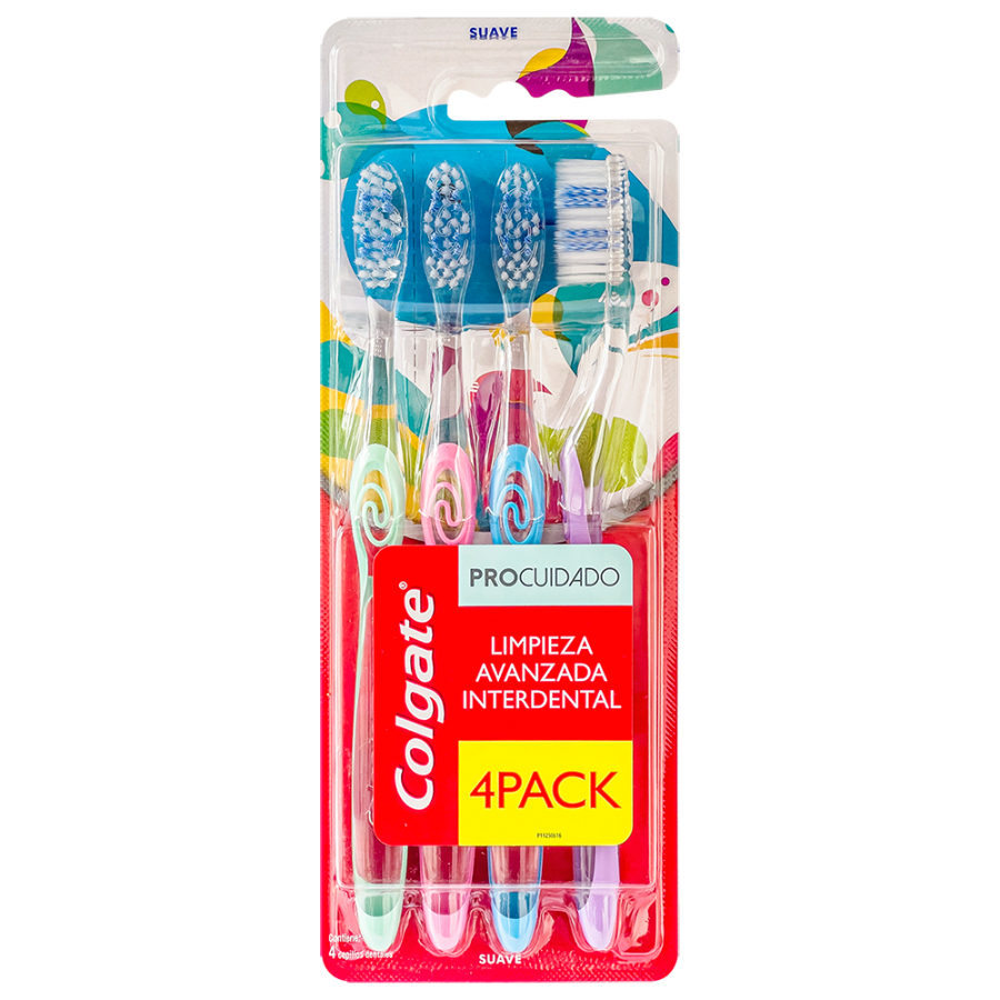 Imagen de Cepillo dental colgate pro cuidado suave  4 unidades