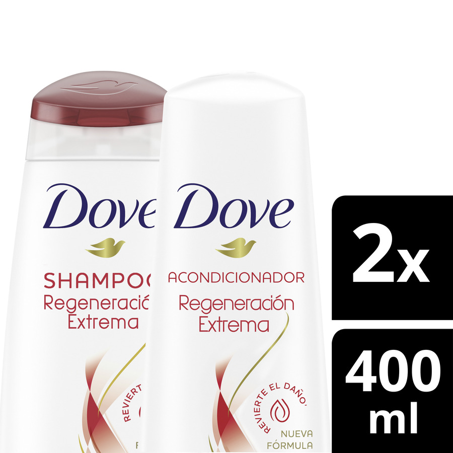 Imagen de Dove regeneración extrema shampoo + acondicionador  400 ml