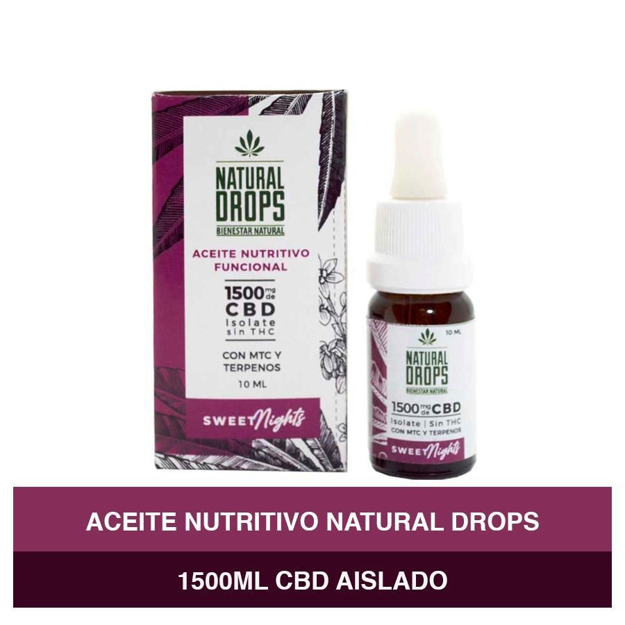 Imagen de Natural drops aceite nutritivo funcional sweet nights  x 10 ml