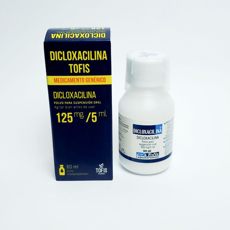 Imagen de Dicloxacilina 125mg/5ml Tofis Generico Suspensión