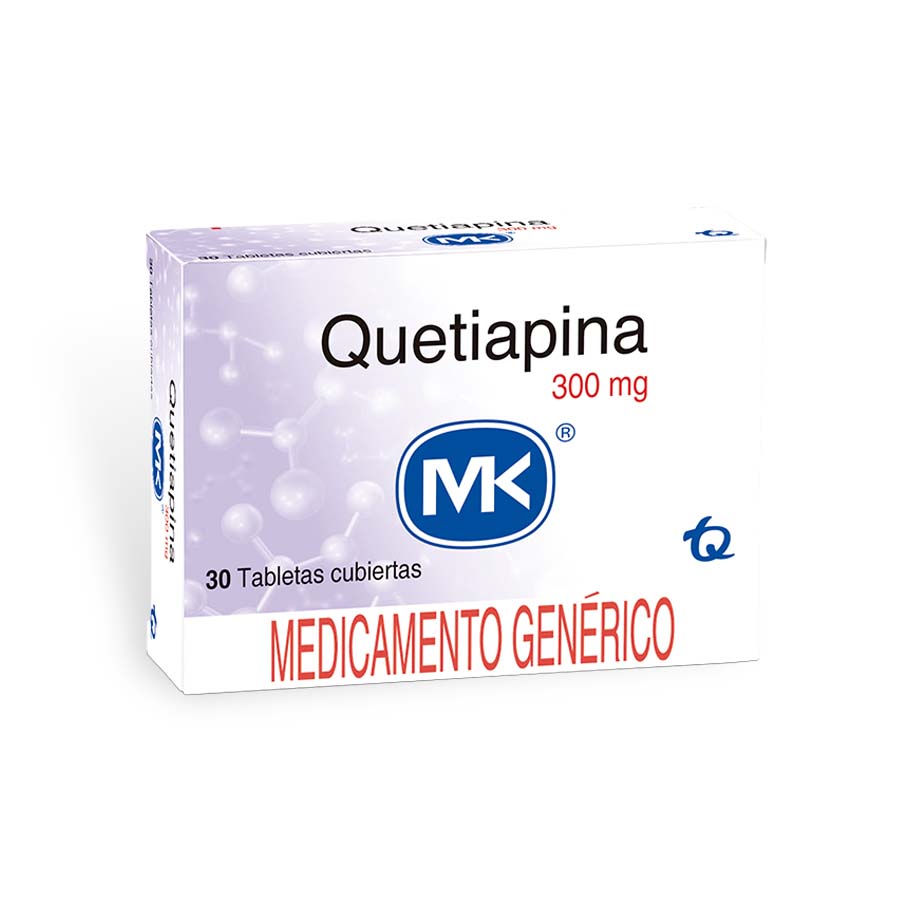 Imagen de Quetiapina 300mg Tecnoquimicas Genericos Tableta
