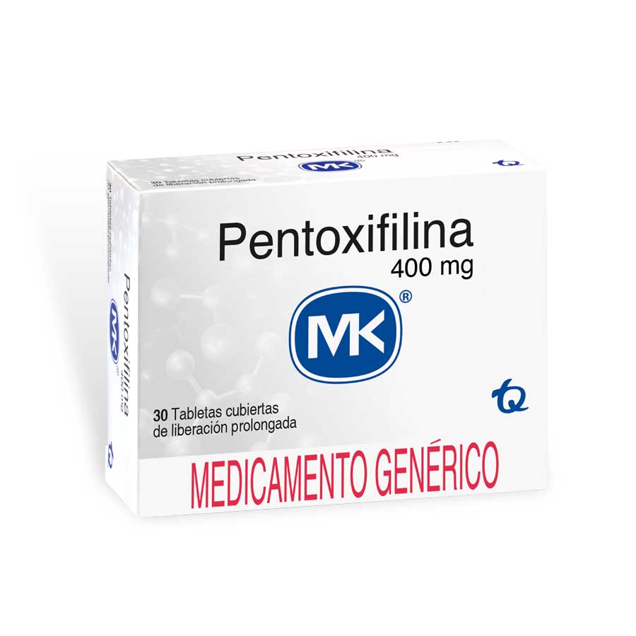 Imagen de Pentoxifilina 400mg tecnoquimicas - genericos tableta