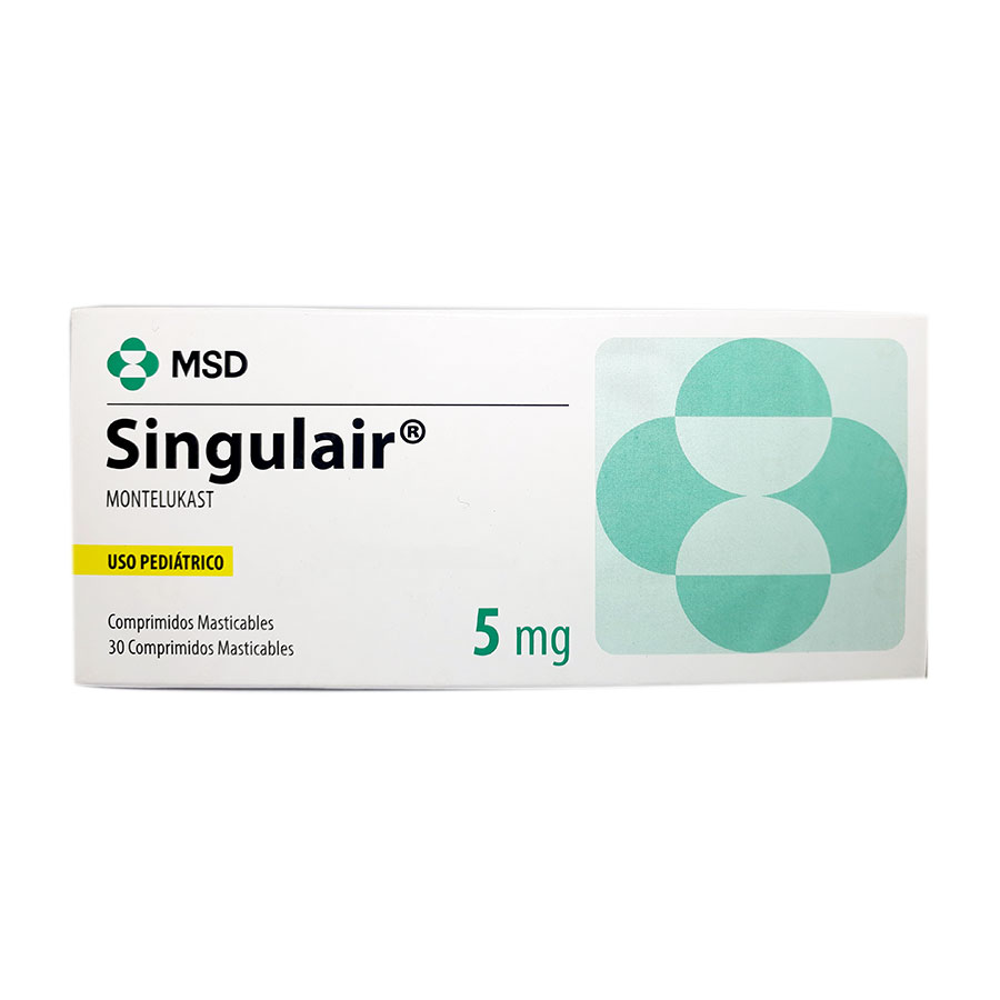 Imagen de Singulair 5mg Dyvenpro Representacion Organon Comprimidos Masticables