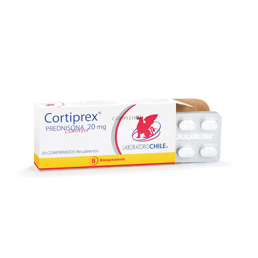 Imagen para Cortiprex 20mg Dyvenpro Representaciones Lab Chile Linea General Comprimido Recubierto                                           de Pharmacys