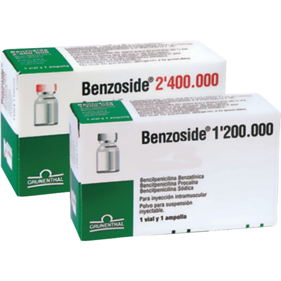 Imagen de Benzoside 2400000ui grunenthal solución inyectable