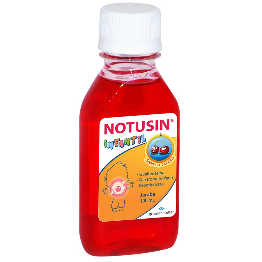 Imagen de Notusin infante cereza 10 x 100 mg jarabe 100 ml