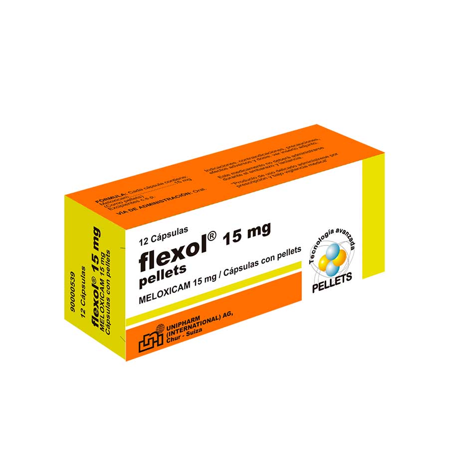 Imagen para Flexol 15mg Leterago Unipharm Cápsulas                                                                                          de Pharmacys