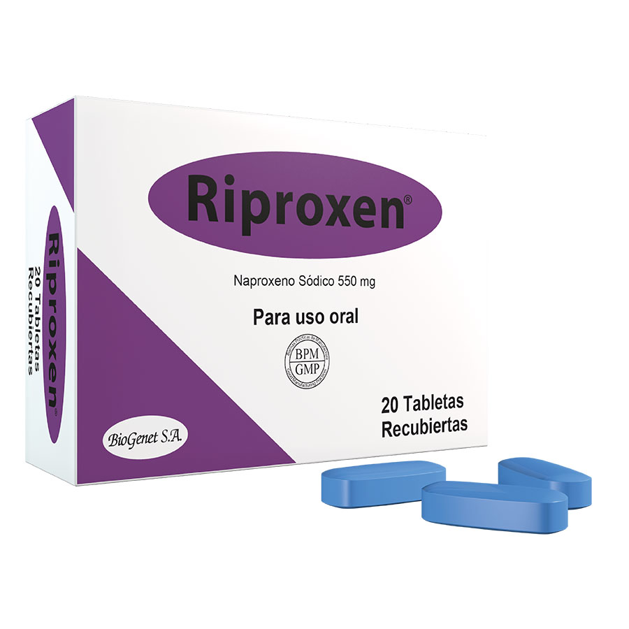 Imagen de Riproxen 550/2mg biogenet tableta