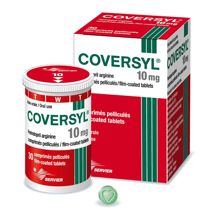 Imagen para Coversyl 10mg Quifatex Repr Servier Comprimidos Recubiertos                                                                      de Pharmacys