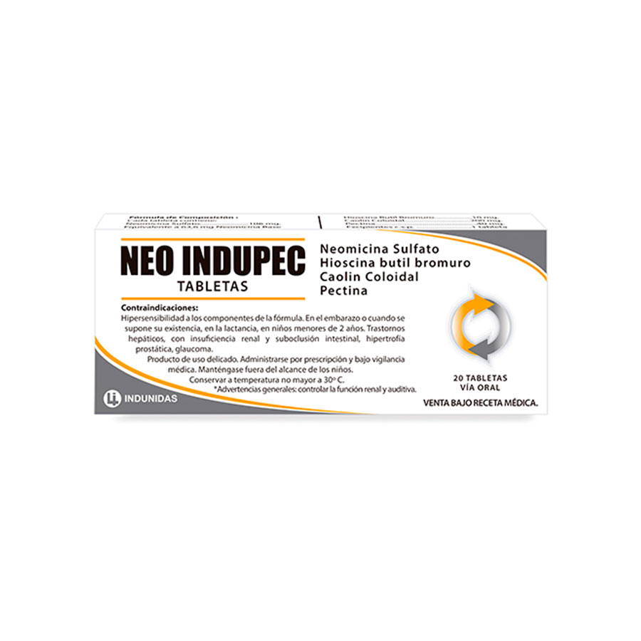Imagen para Neo-indupec 106mg Indunidas Tableta                                                                                              de Pharmacys