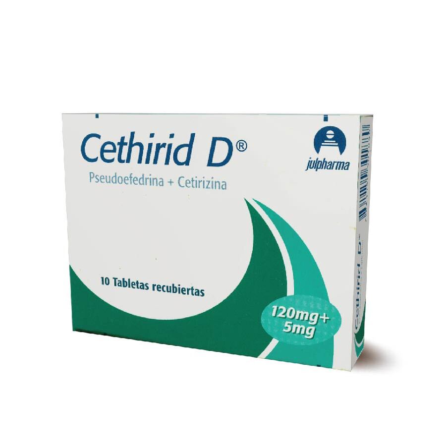 Imagen de Cethirid 5/120mg dyvenpro farma eticos 1 tabletas recubiertas