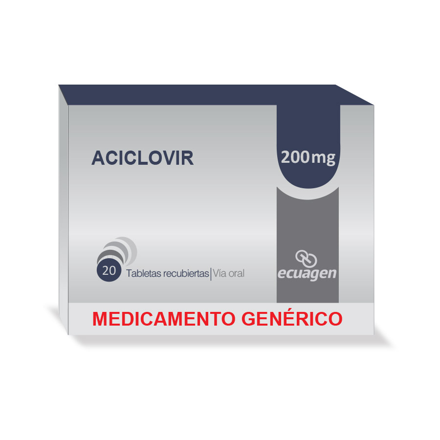 Imagen para Aciclovir 200mg Dyvenpro Ecuagen Tableta Recubierta                                                                              de Pharmacys
