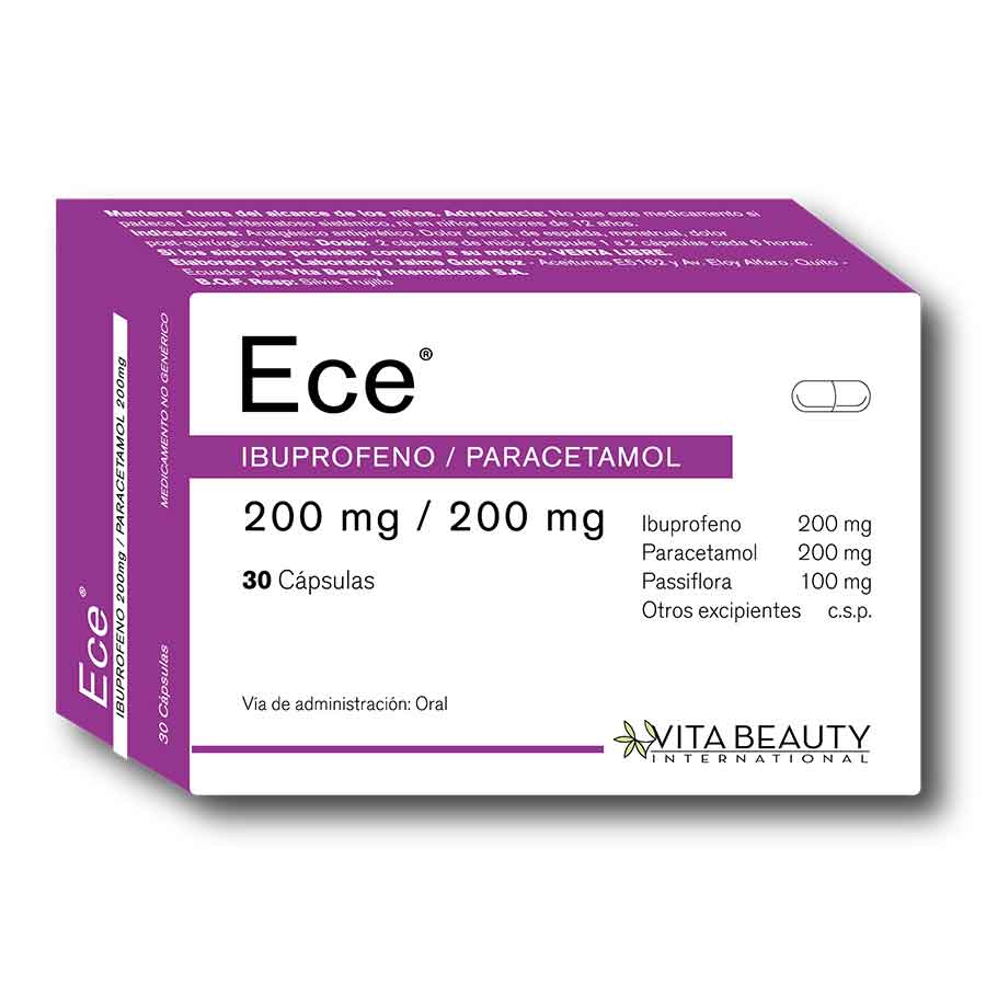 Imagen de Antiinflamatorio No Esteroideo Ece 200 Mg 200 Mg Cápsulas 30