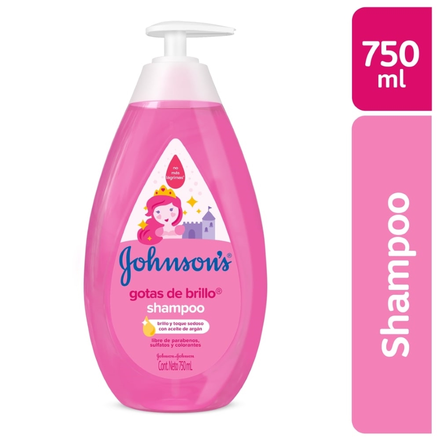 Imagen de Shampoo johnson&johnson gotas de brillo  750 ml