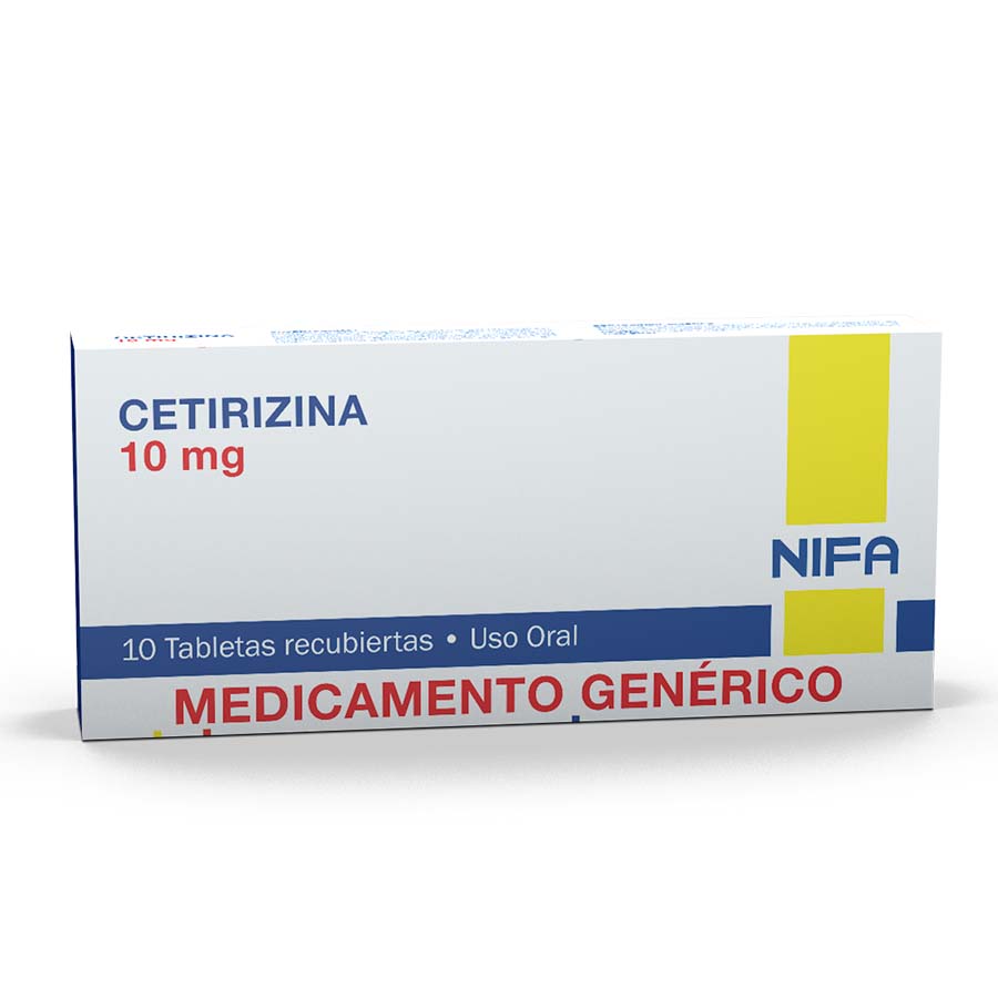 Imagen de Cetirizina 10mg Garcos Nifa Genericos Tabletas Recubiertas